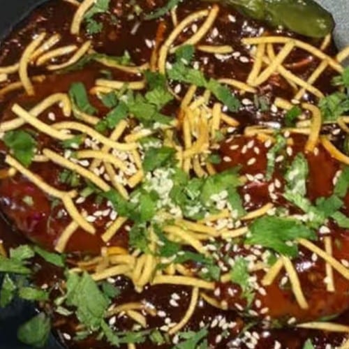 Chilli Chatka Kachori Tray.