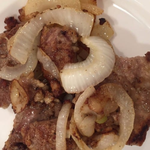 Grilled Liver & Onions.