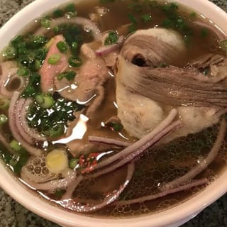 16. Pho Tai Nam Gau / Noodles with Ribeye, Flank, & Brisket