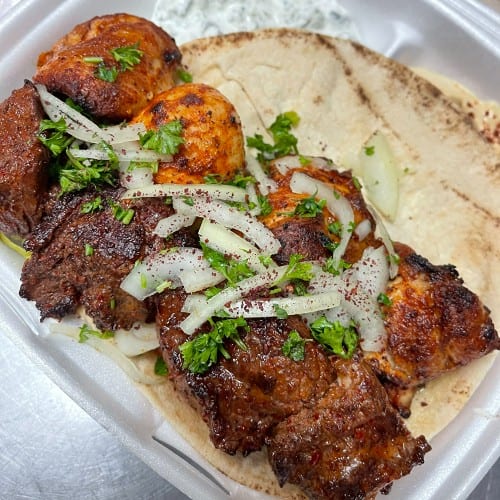 #15 Chicken & Beef Combo.