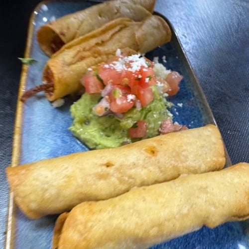 Chicken Flautas.