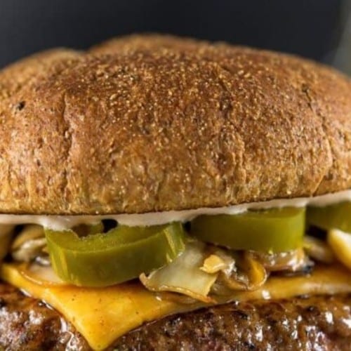 Vegan Fiery Burger:.