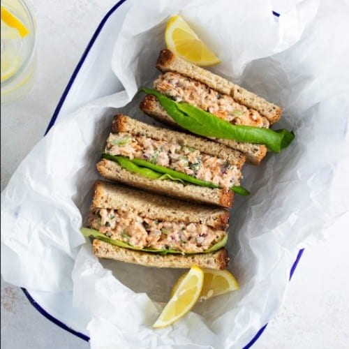 Albacore White Tuna Salad Sandwich.