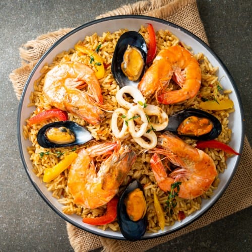 Seafood Briyani.