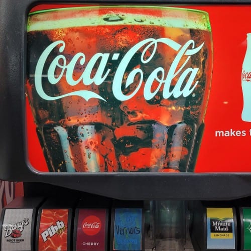Large Fountain Coke Cola Products.