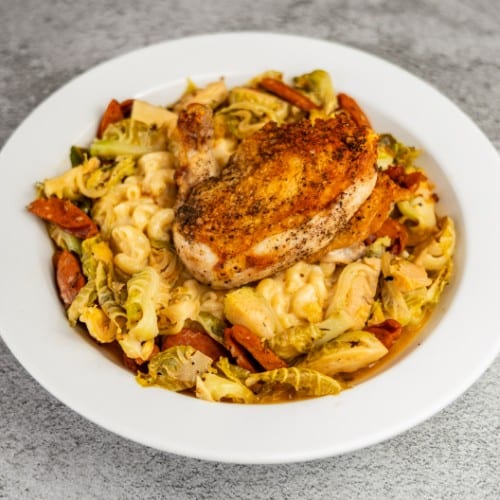 Harry O’s Pan Roasted Free Range Chicken.