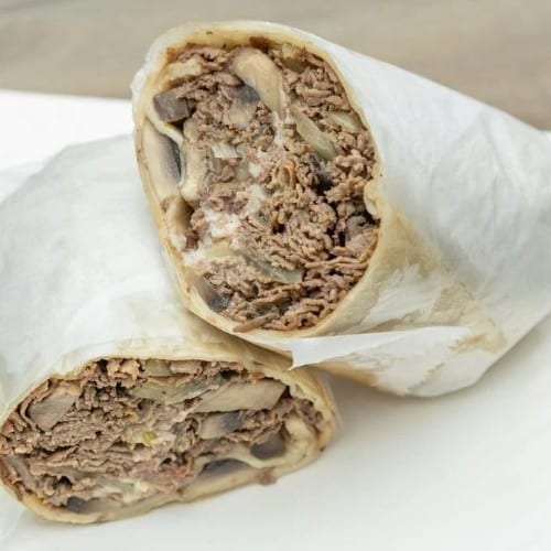 Chicken Cheesesteak Wrap.