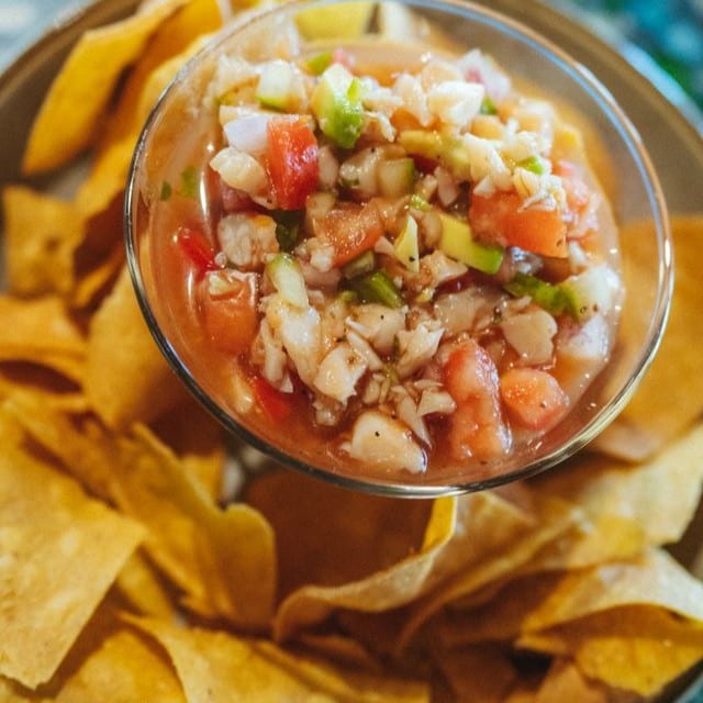 Shrimp Ceviche.