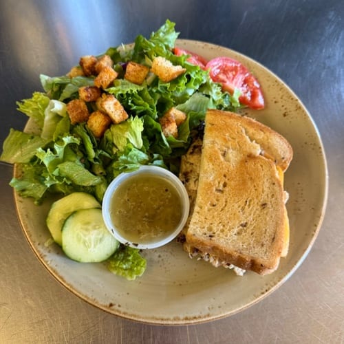 Half Sandwich & Side Salad.