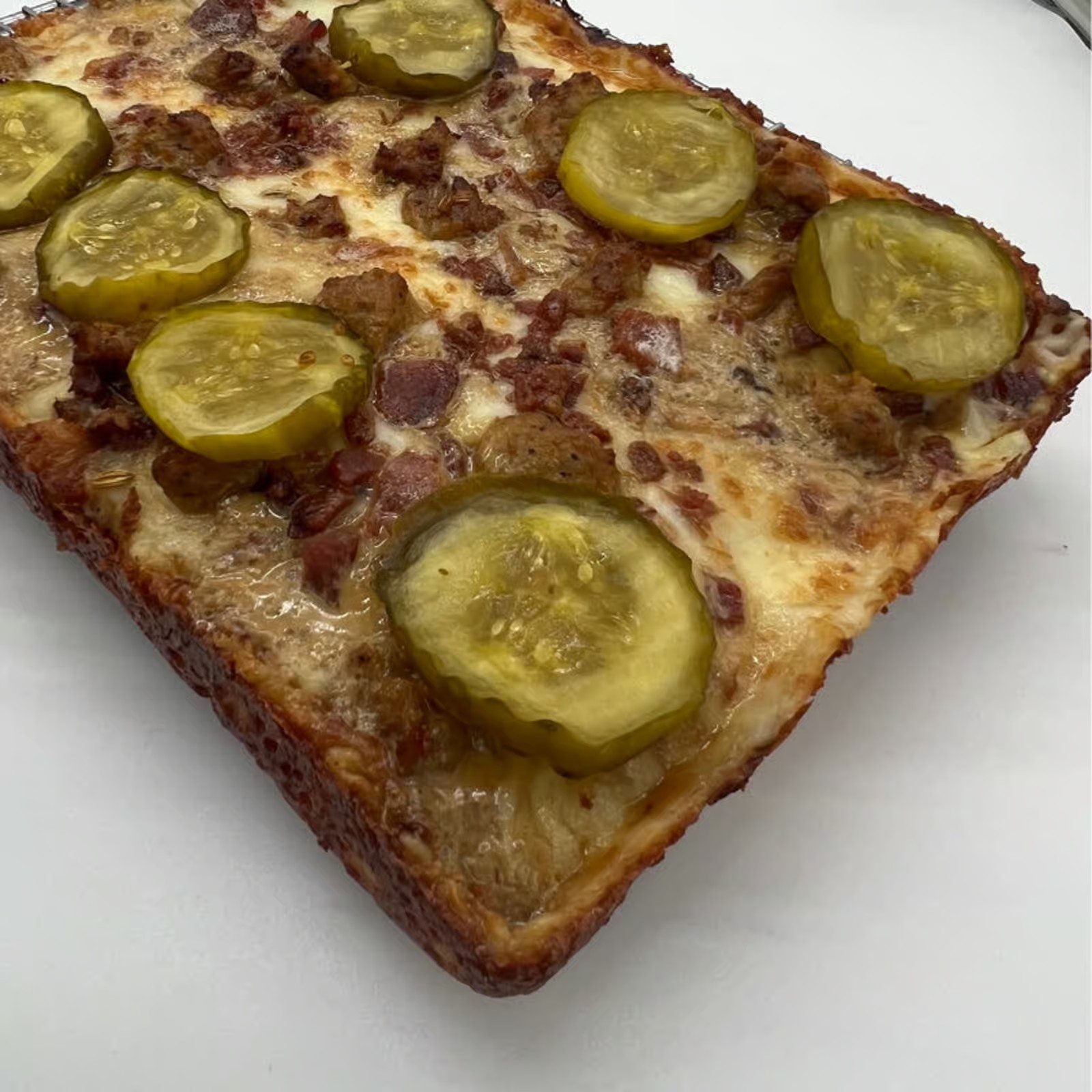 Peanut Butter Pickle Pizza.