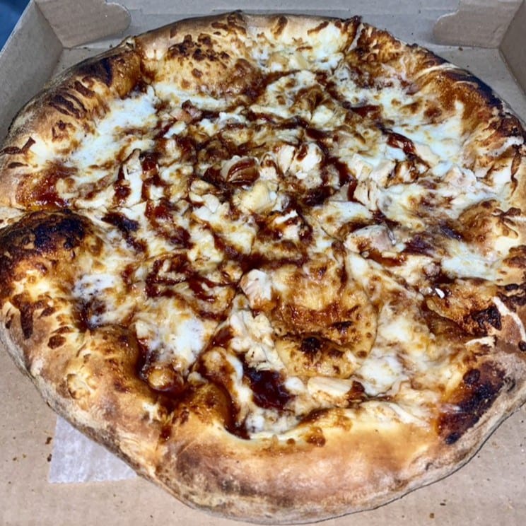 BBQ Chicken Pizza.