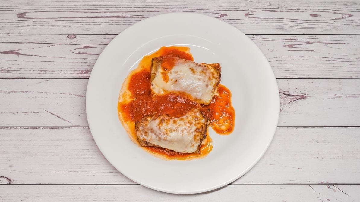 Eggplant Rollatini Parmigiana.