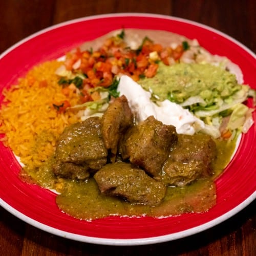 Tomatillo Pork.