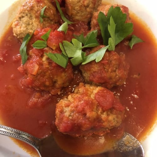Meatball Parm Appetizer.