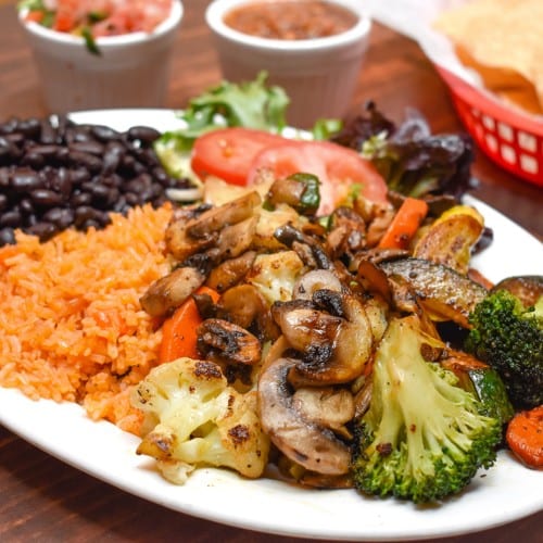 7. Grilled Vegetables and Mushrooms Combo Platter.
