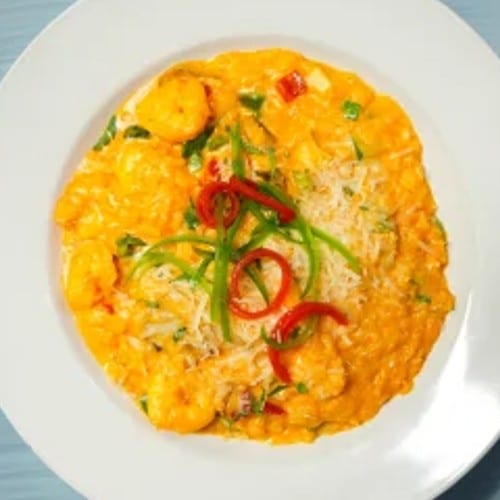 Risotto De Camarones.