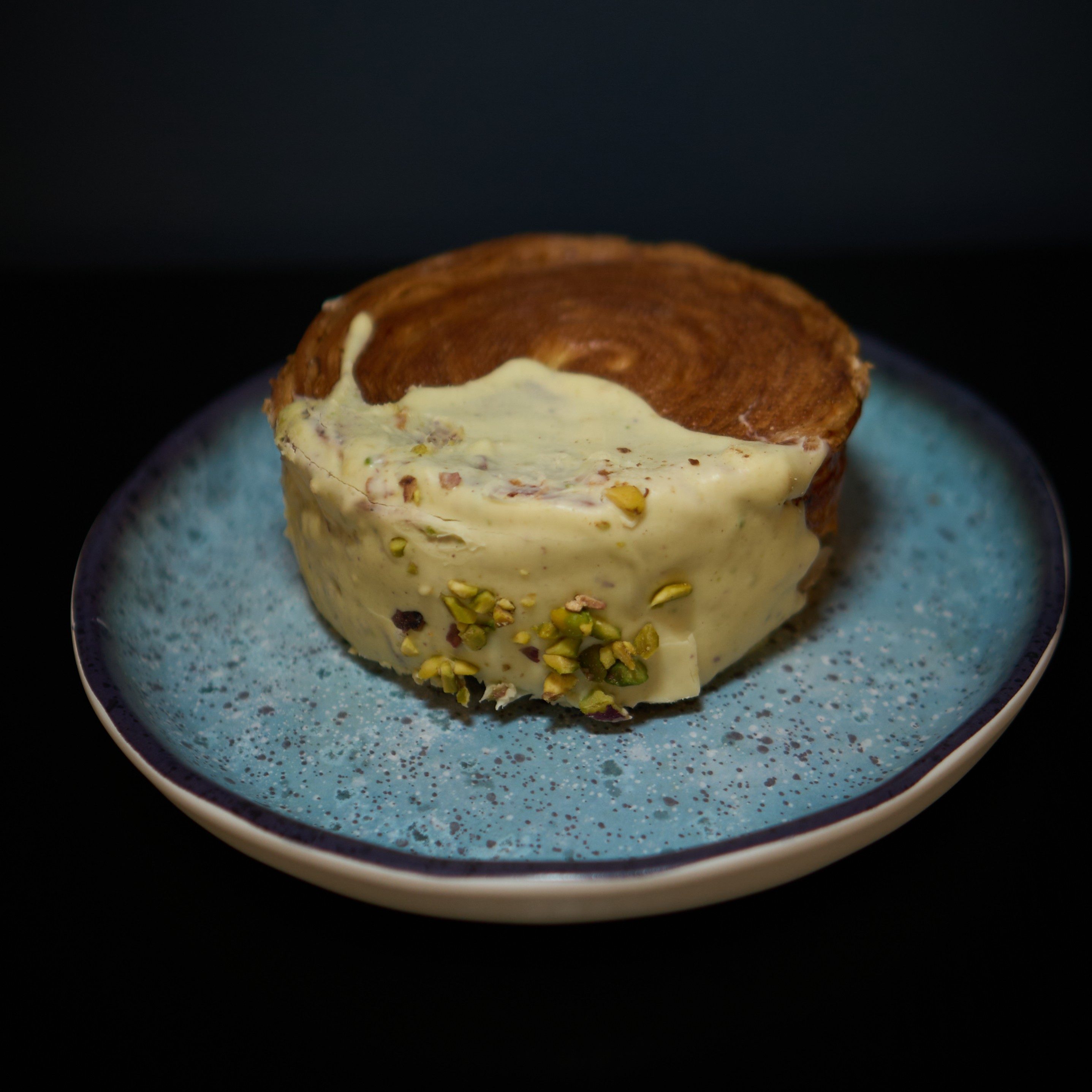 Pistachio Rolled Crossiant.