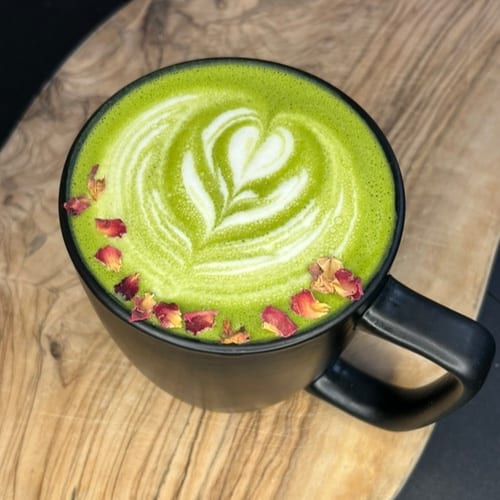 Honey lavender Matcha Latte.