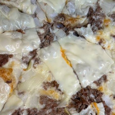 16" Philadelphia Cheesesteak Pizza.
