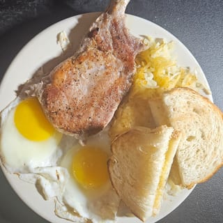 Pork Chop & Eggs