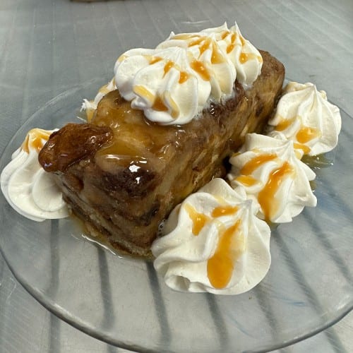 Homemade Raising Bread Pudding.