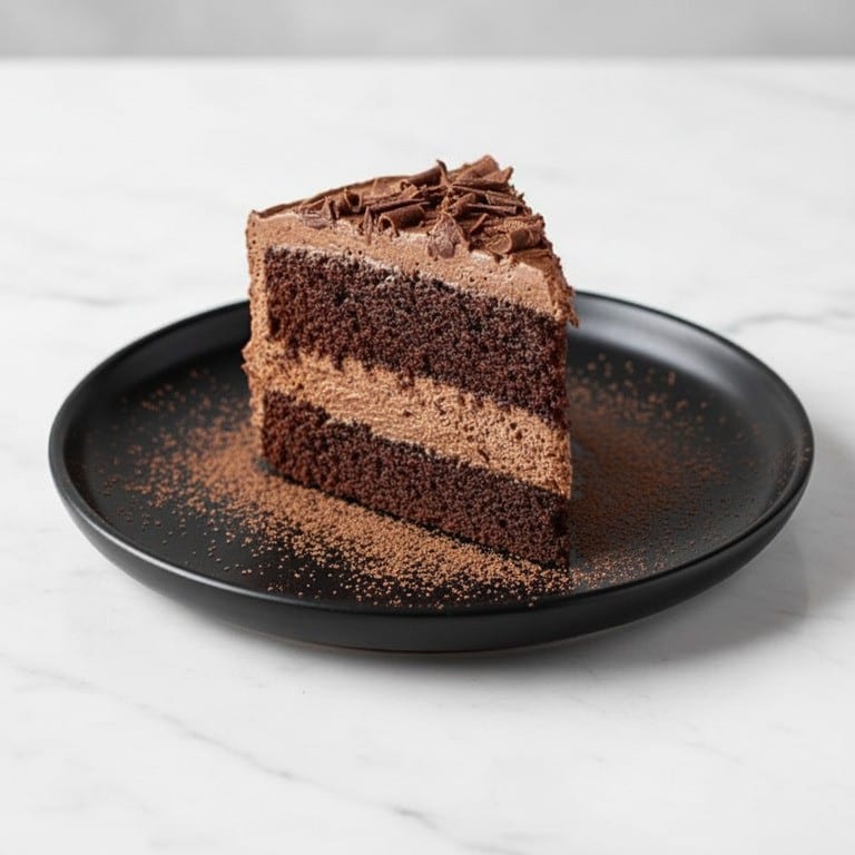 Chocolate Mousse Cake.