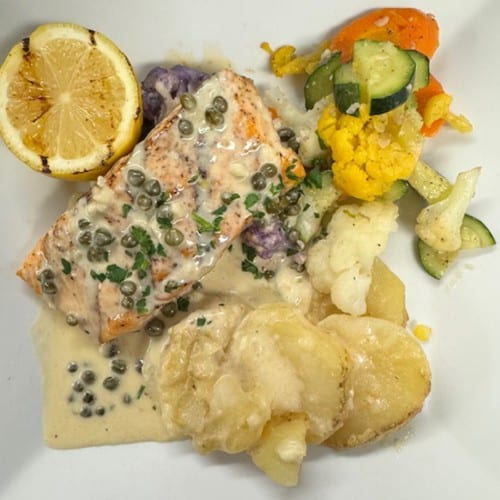 Salmone Alla Piccata.