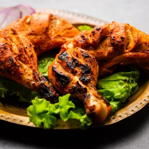 Tandoori Chicken (Bone In) W/ Fries (2pc).