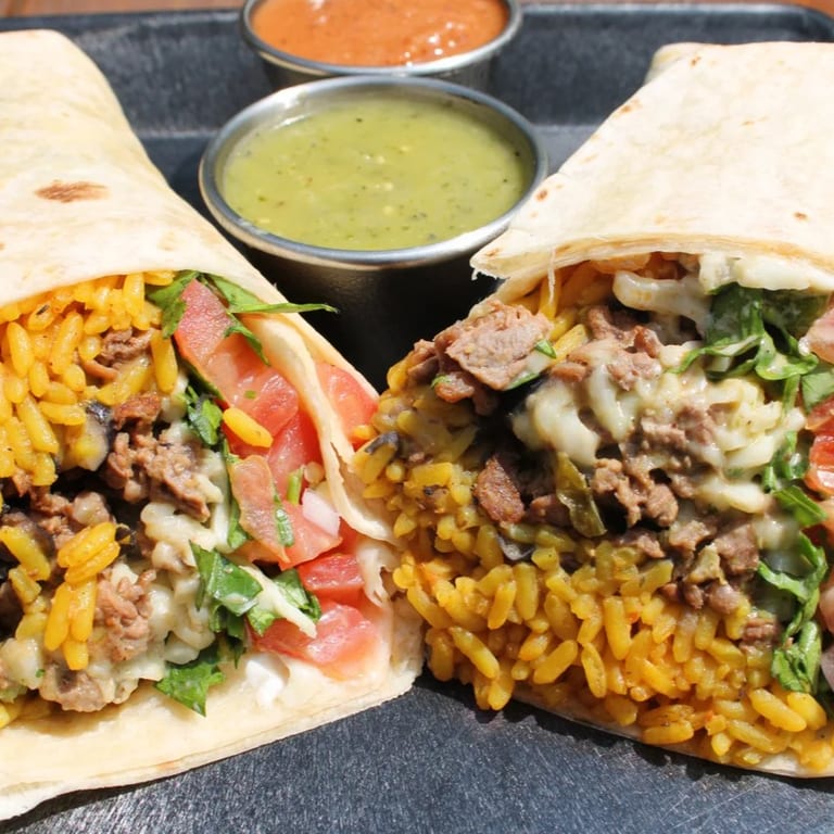 Lunch at our Mexican restaurant: Tacos, Burritos, and more