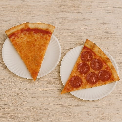 2 Slices Pizza & Can of Soda.