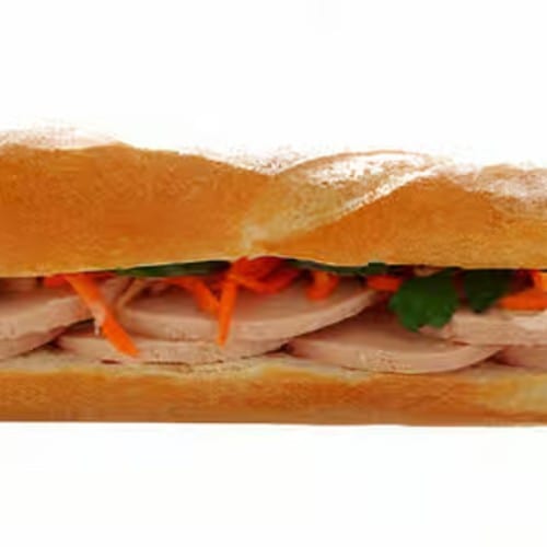 B7 Vegetarian Ham Baguette.