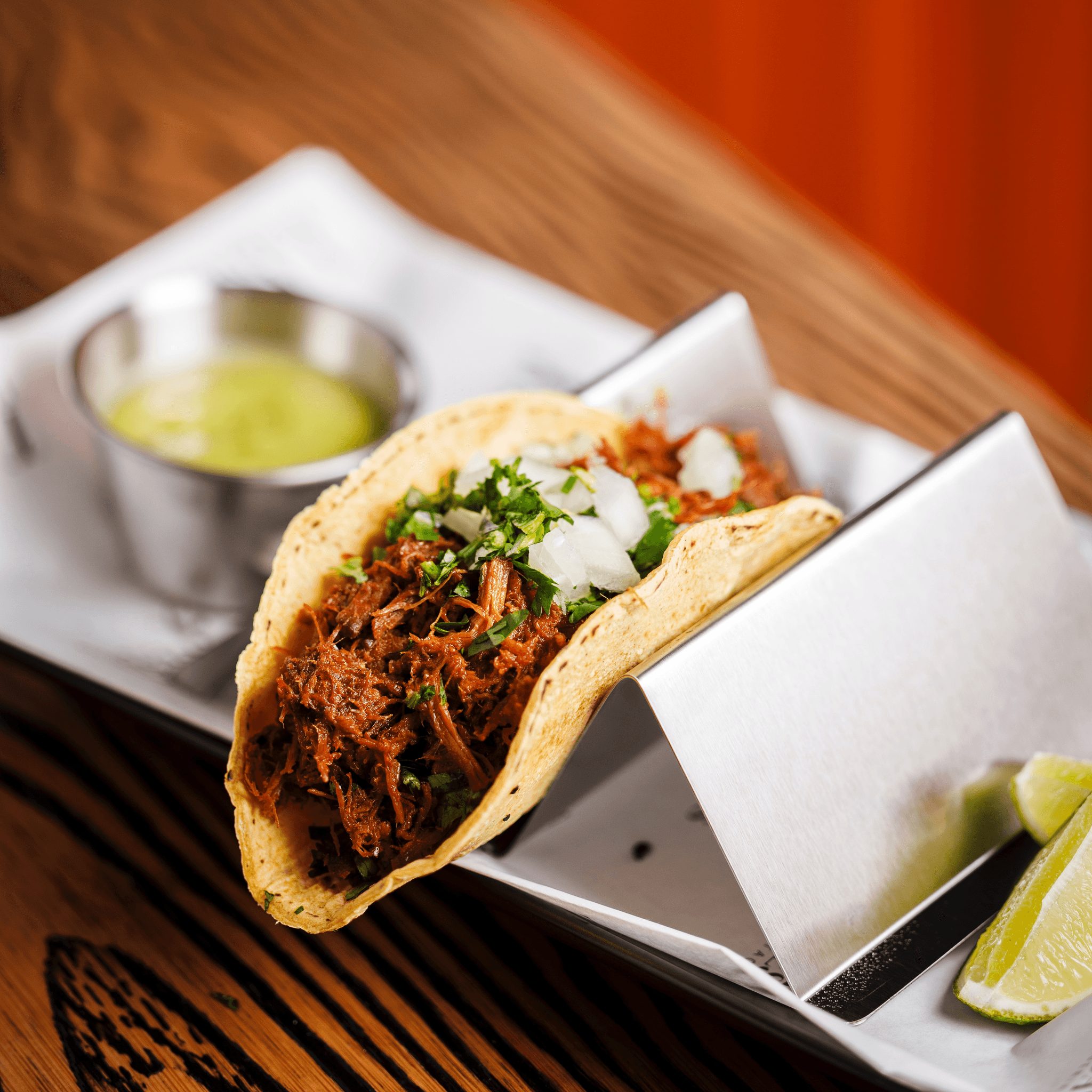 Pulled pork taco Street.