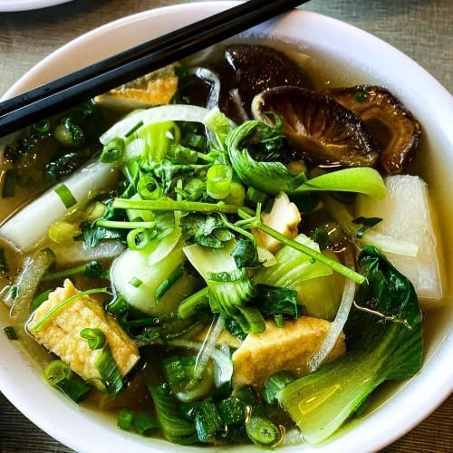 Vegetarian Noodle Soup.