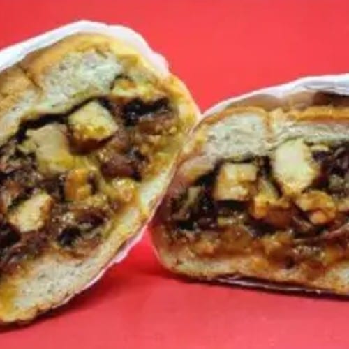 The Chopped Bird Sandwich.