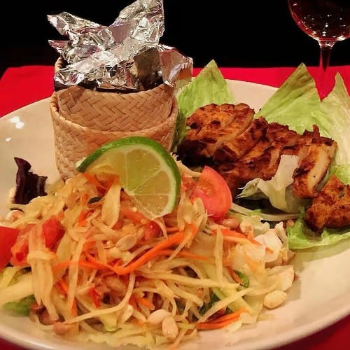 Grilled Chicken with Papaya Salad Special.