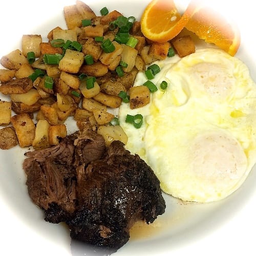 Pot Roast & Eggs.