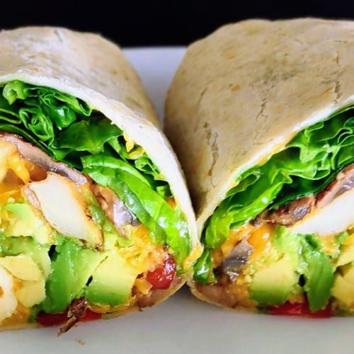 Avocado Veggie Burrito.