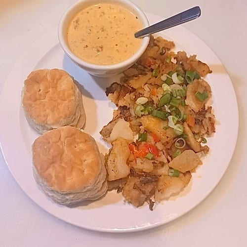 Biscuits & Gravy for Four.