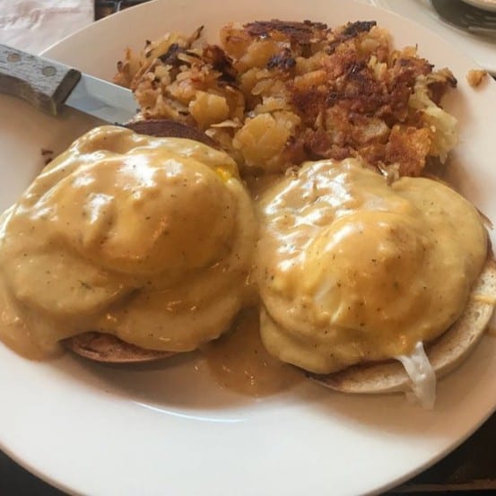 Cajun Eggs Benedict.