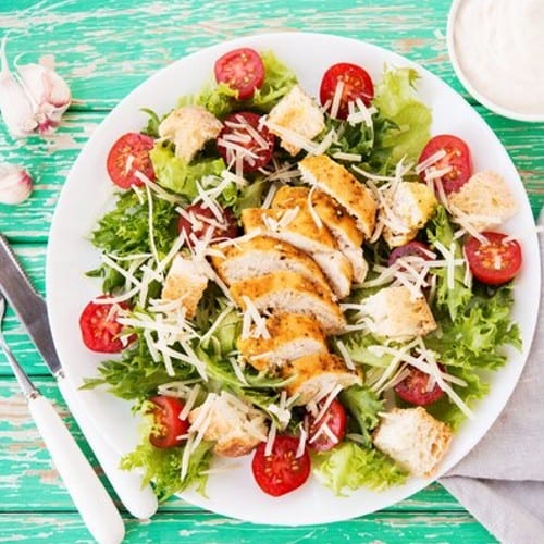 Chicken Caesar Salad.