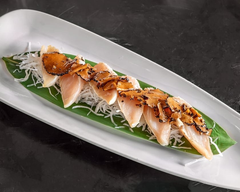Truffle Albacore Sashimi.
