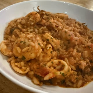 Risotto Calamari and Gamberi