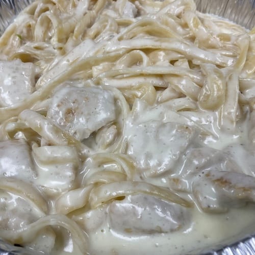 Fettuccini Alfredo with Chicken.
