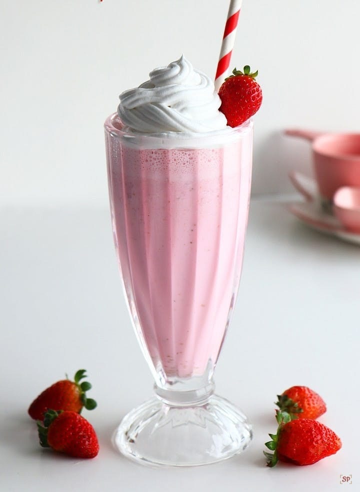 Strawberry Fields Milkshake.