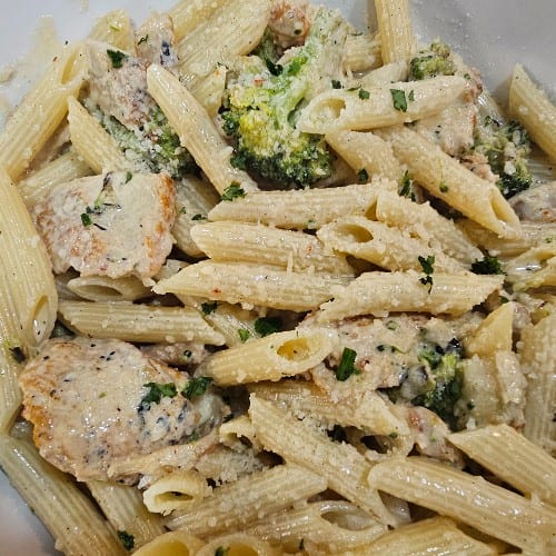 Chicken & Broccolini.