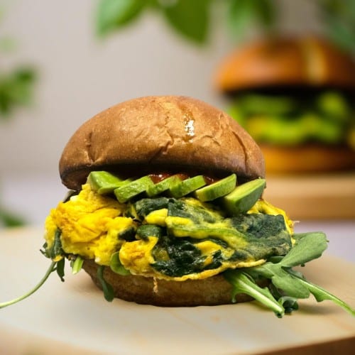 Avocado and Egg Sandwich.