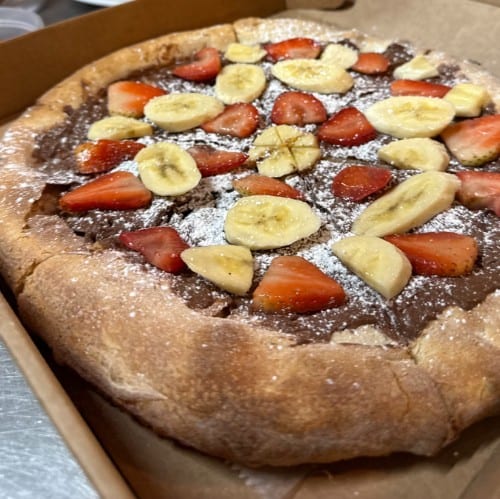 Fruity Nutella Pizza.