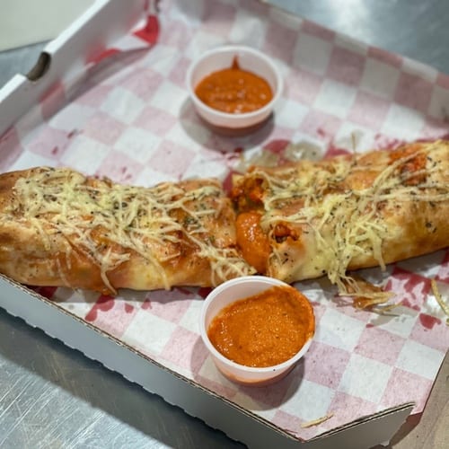 Personal Chicken Tikka Stromboli.