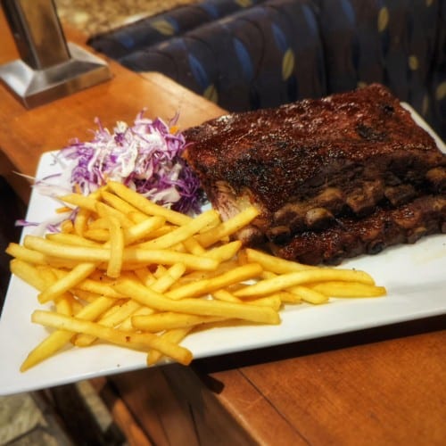 BBQ Rib Platter.