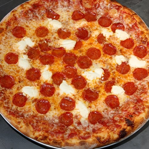 Pepperoni Ricotta Pizza.